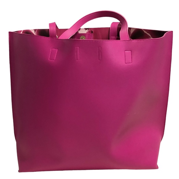 Vince Camuto Ciao XL Fucshia Tote Travel Bag Purse - Picture 3 of 7